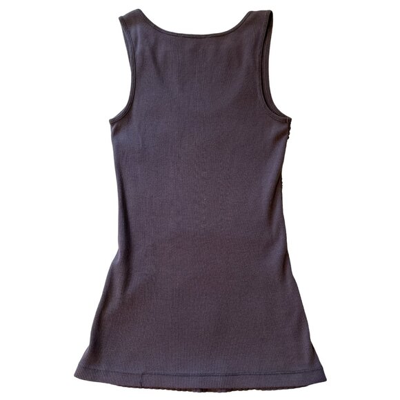 💖EXPRESS grey zig zag sequin tank top size medium - Picture 2 of 6